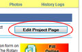 Edit Project Page Button