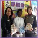 Two BP Rotary Members with Felicia of WIC  Women, Infants, and Children
