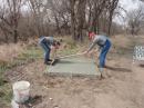 finishing the concrete pad for the perfect foundation