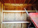 Shelves were upgraded and put in the tool shed