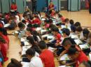 Second Graders read-along in their own books