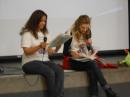Author Lina Echeveria and Voice specialist Natasha Camara read to the Assembly